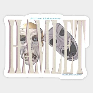 Hamlet drama masks Sticker